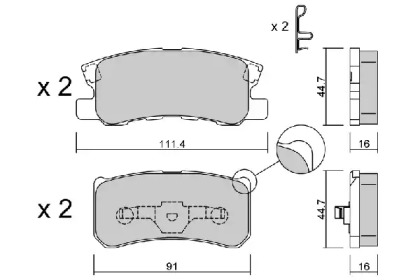 Дополнительные работы AISIN для JEEP COMPASS (MK49) 2.0